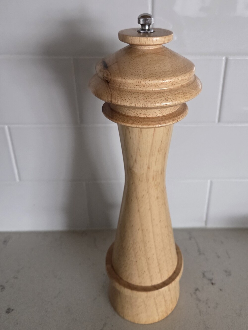 Space Needle Tall Wooden Pepper Mill - Light Wood - Picture 2 of 4